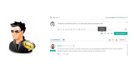 wpDiscuz – Private Comments