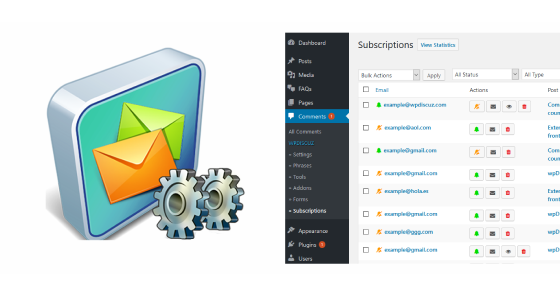 wpDiscuz – Subscription Manager