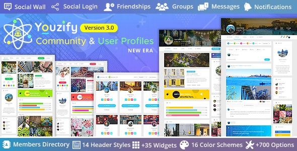 Youzify (formerly Youzer) – BuddyPress Community and WordPress User Profile Plugin