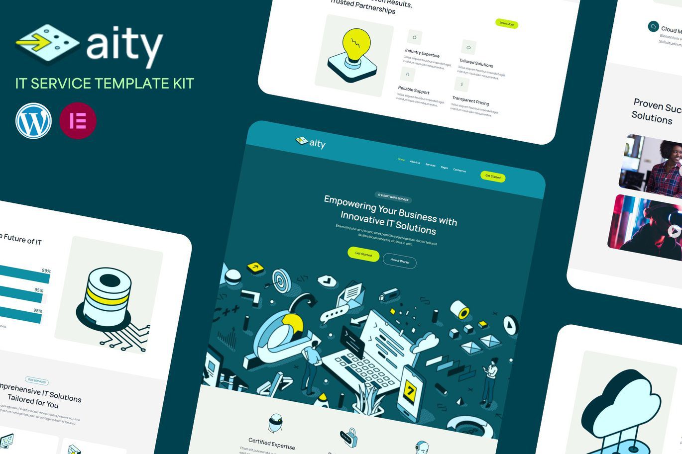 Aity – IT and Software Service Elementor Template Kit