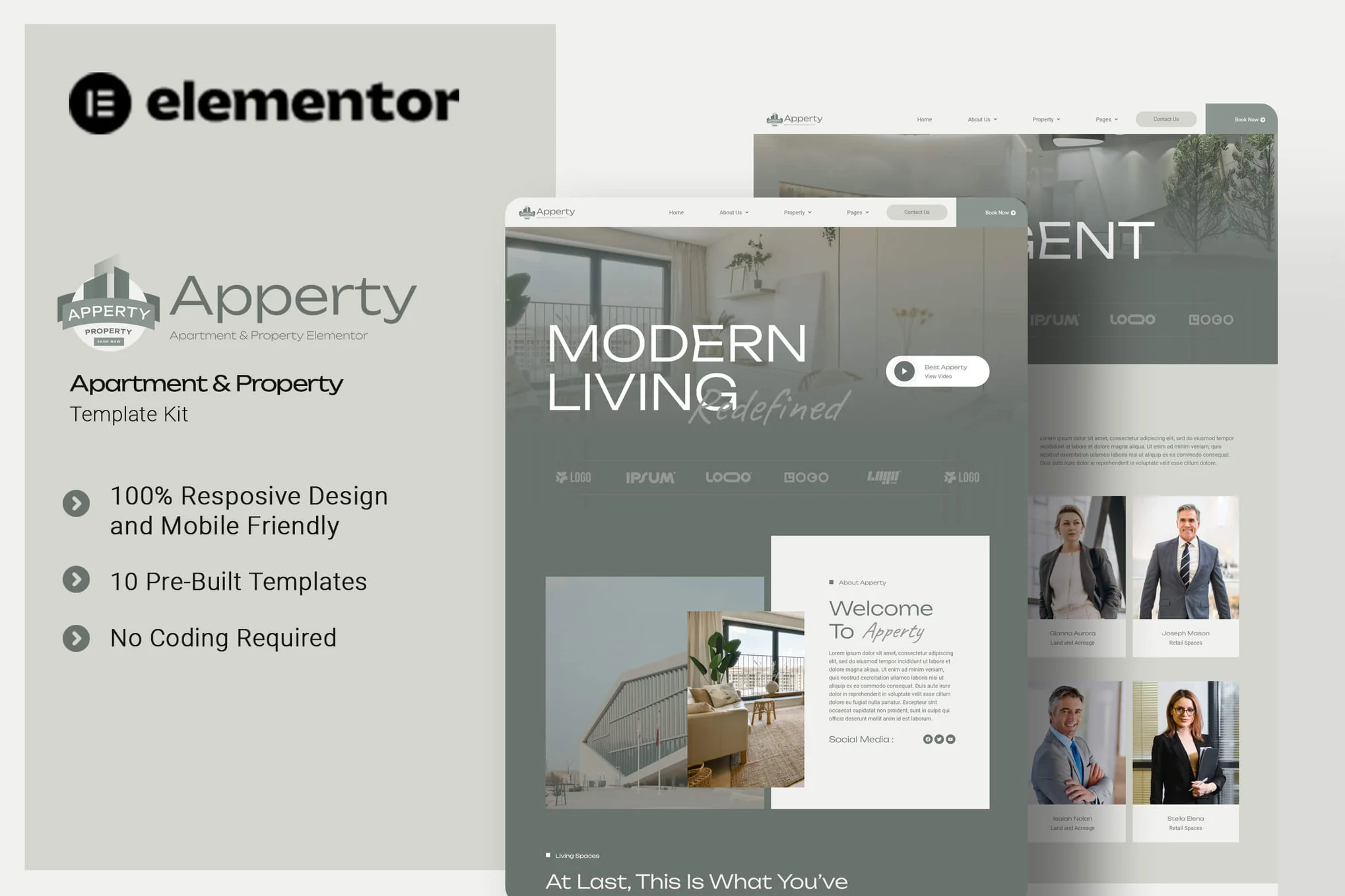 Apperty – Appartment and Property Elementor Template Kit