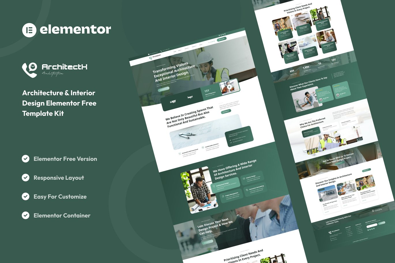 Architectx – Architecture and Interior Design Services Elementor Template Kit