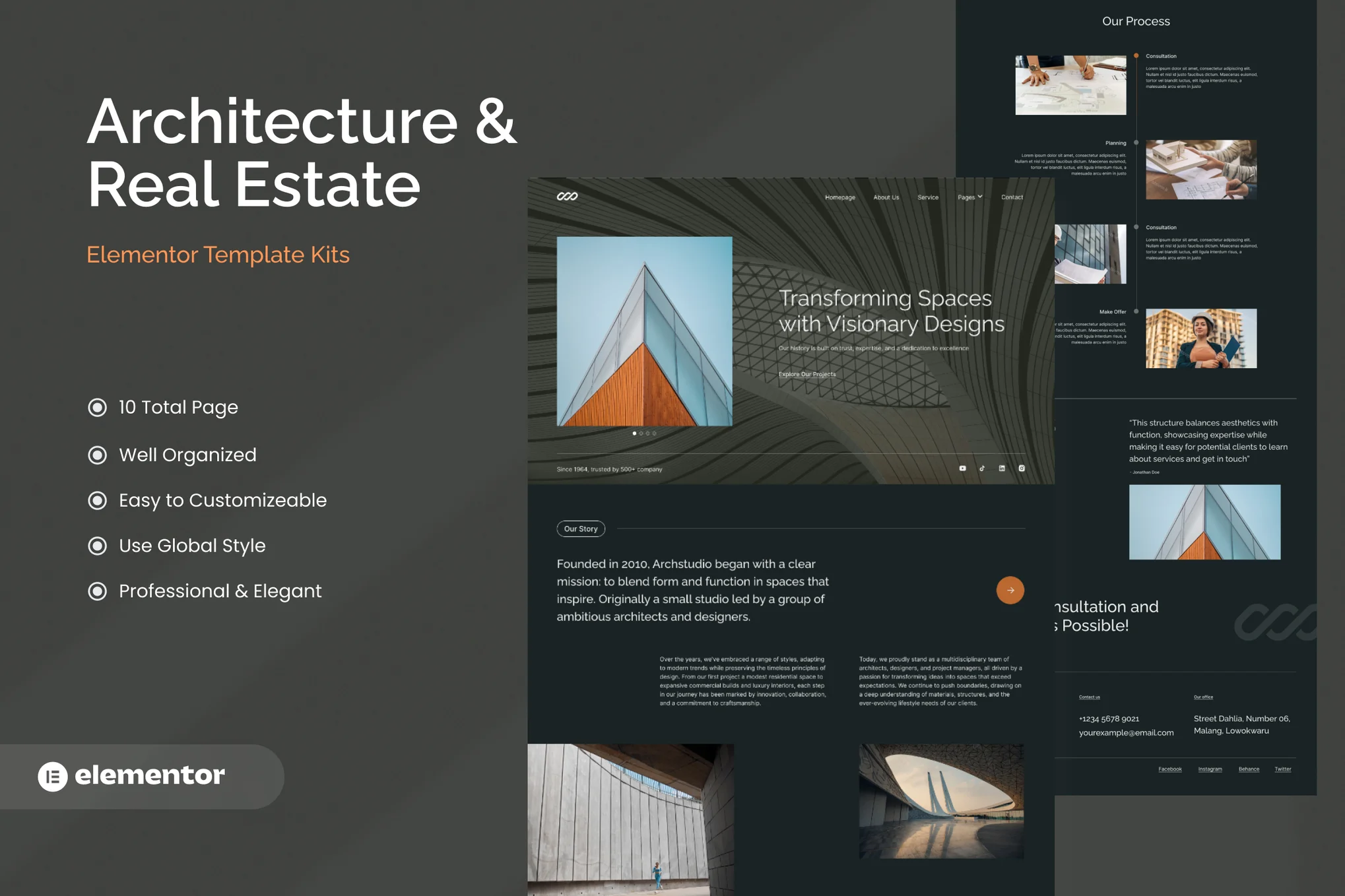Archstudio – Modern and Luxury Architecture Template Kits