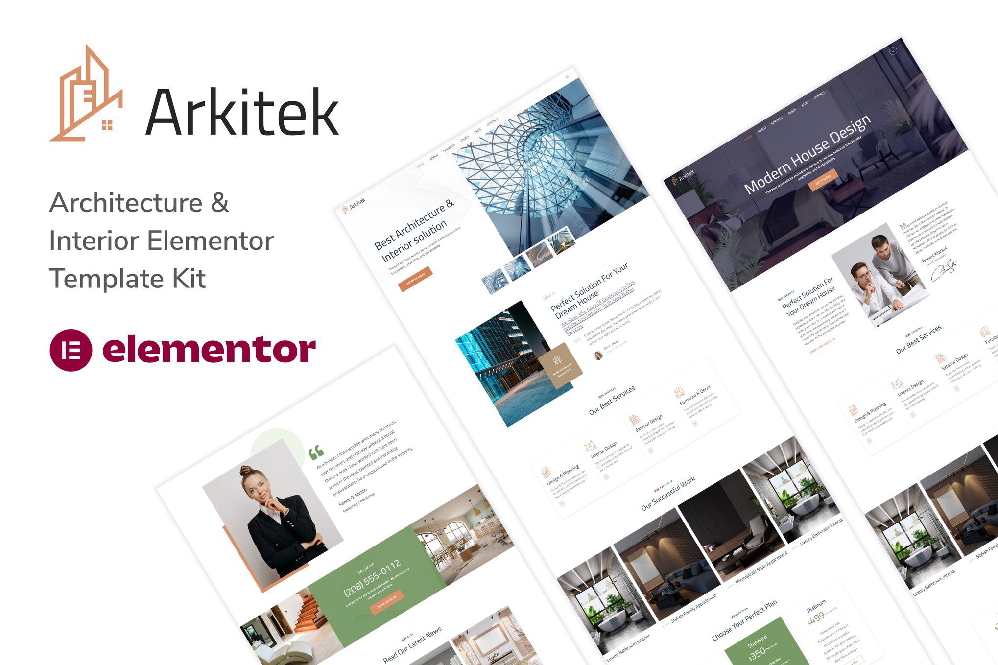 Arkitek – Architecture and Interior Elementor Template Kit