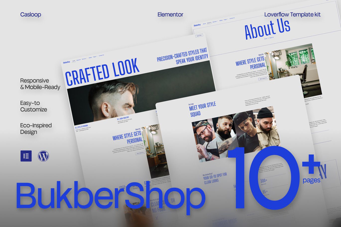 Bukber – Clean Modern Salon and Barbershop Elementor Template Kit