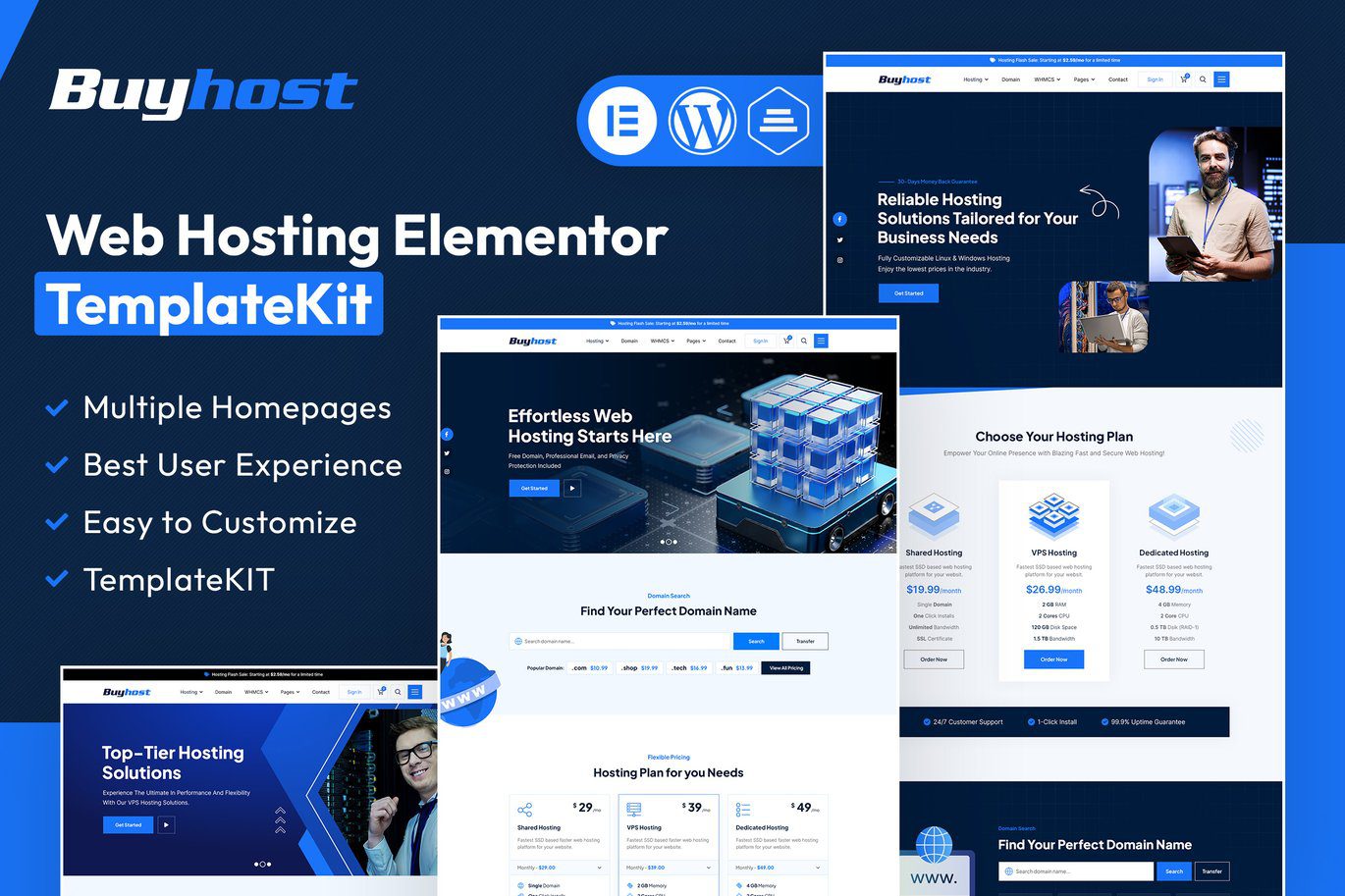 Buyhost – Web Hosting Elementor Template Kit