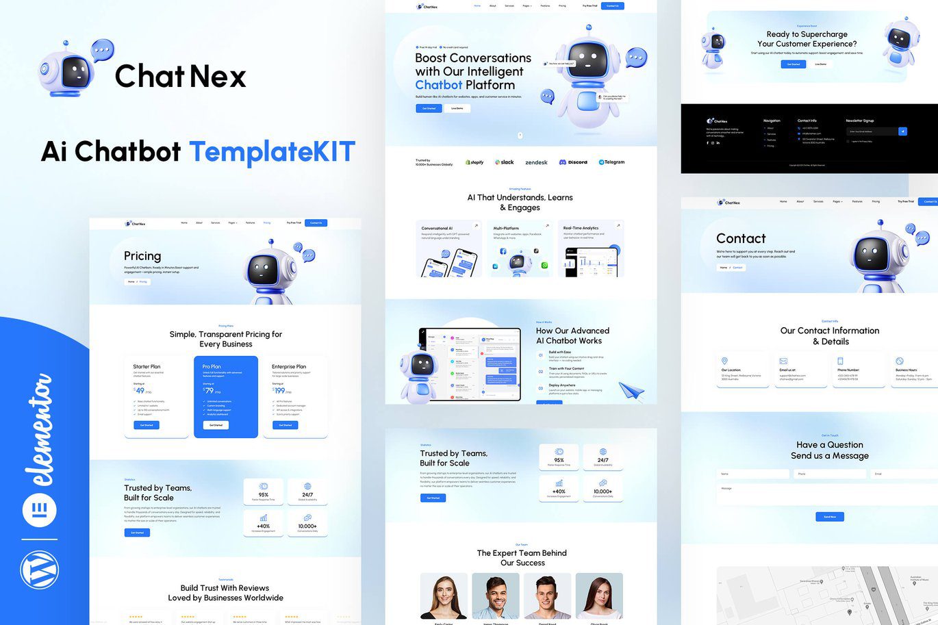 ChatNex – AI Chatbot Elementor Template Kit