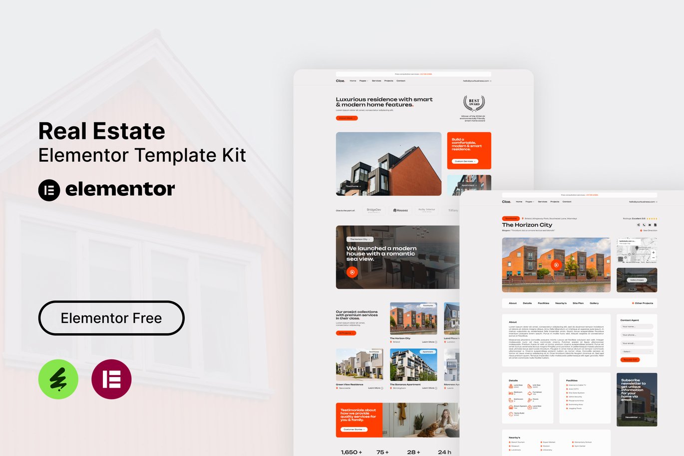 Cloe – Real Estate Elementor Template Kit