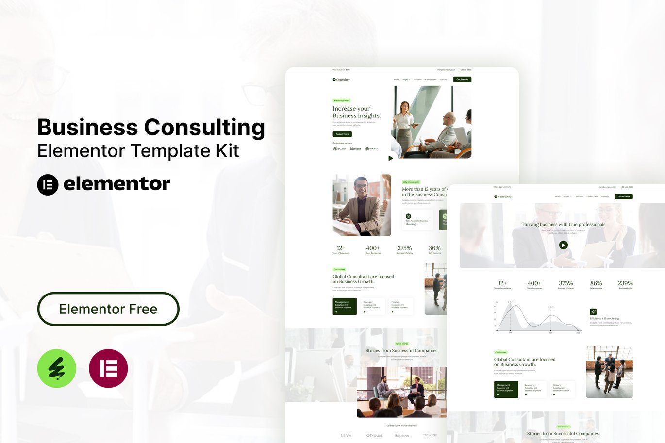 Consultry – Business Consulting Elementor Template Kit