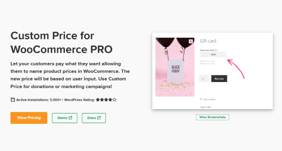 Custom Price for WooCommerce PRO
