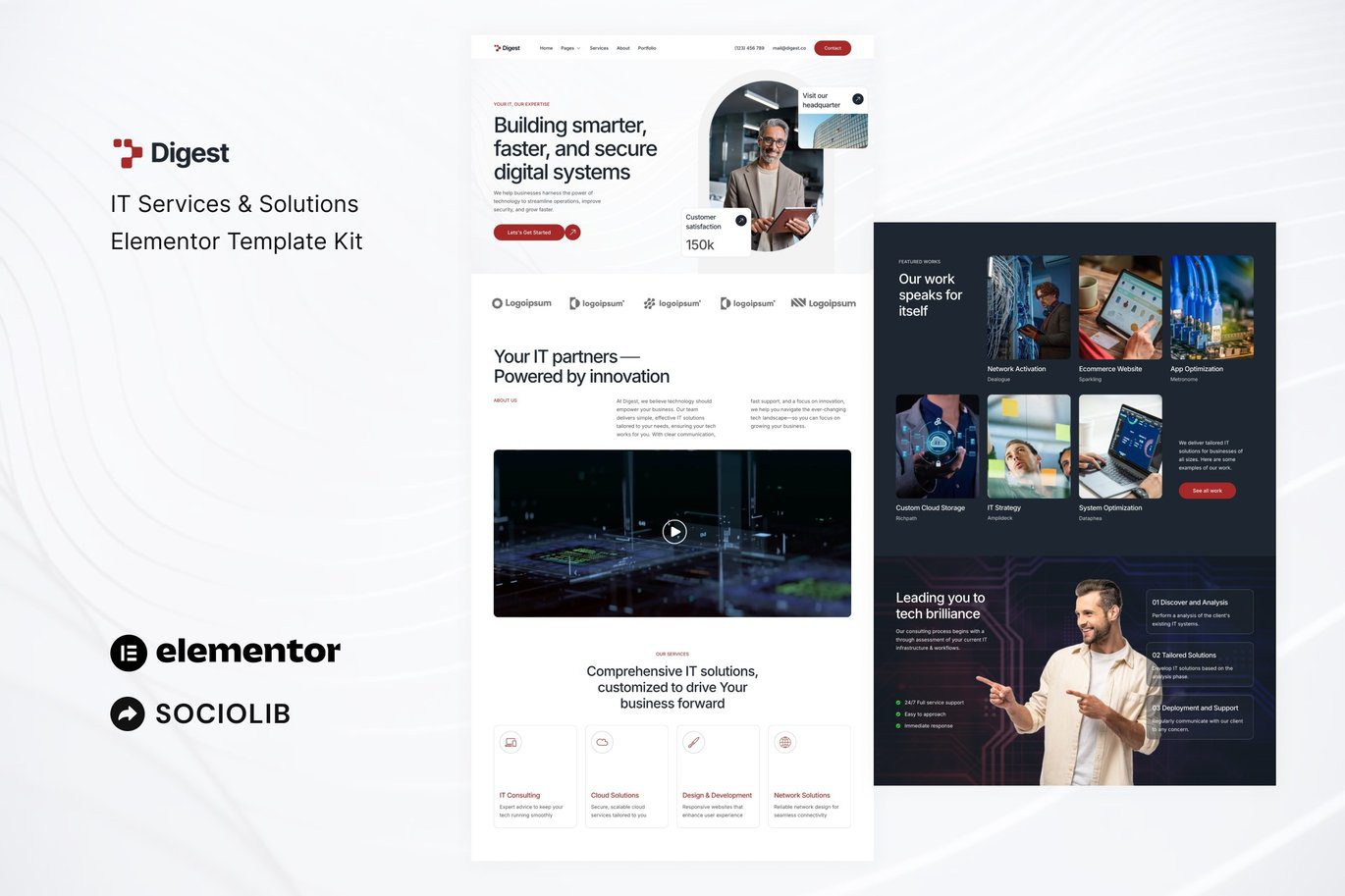 Digest – IT Services and Solutions Elementor Template Kit