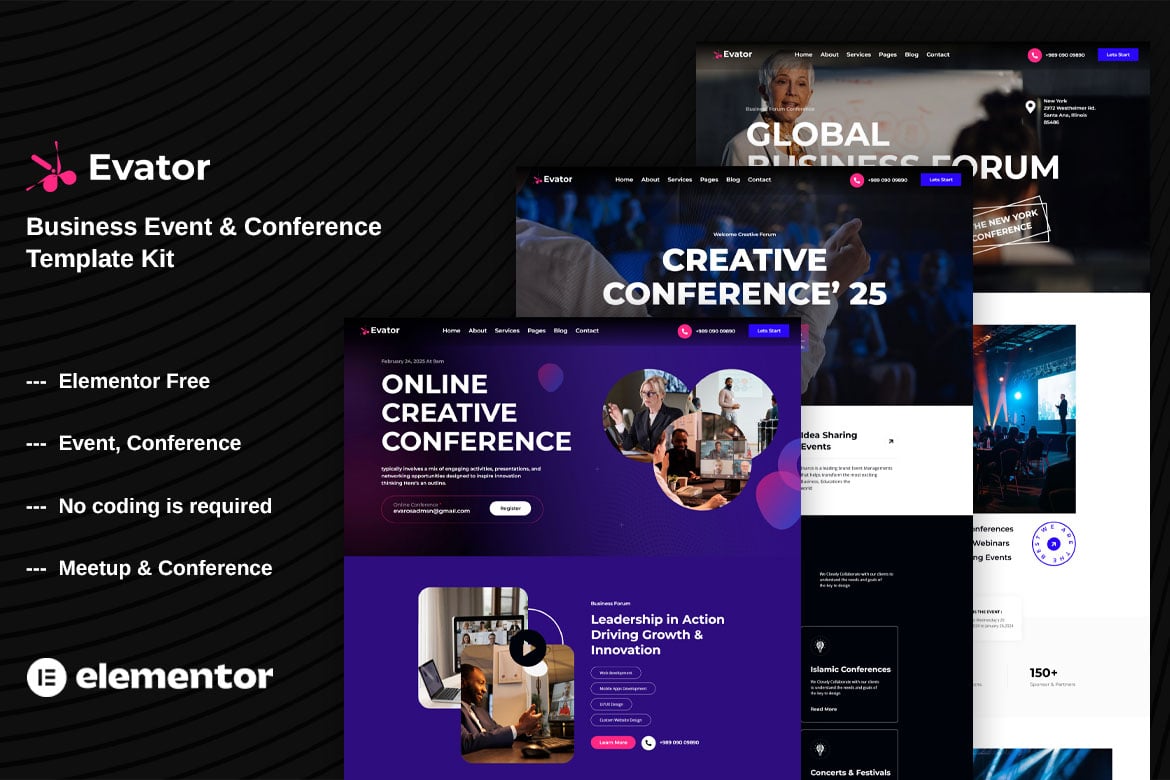 Evato – Business Event and Conference Template Kit