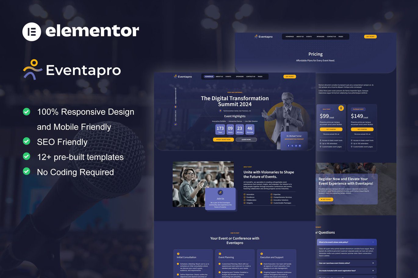 Eventapro – Event and Conference Elementor Pro Template Kit