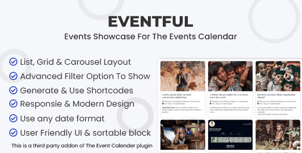 Eventful – Events Showcase For The Events Calendar