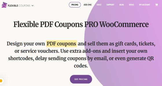 Flexible PDF Coupons Pro for WooCommerce