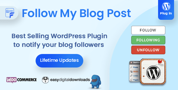 Follow My Blog Post – WordPress / WooCommerce Plugin