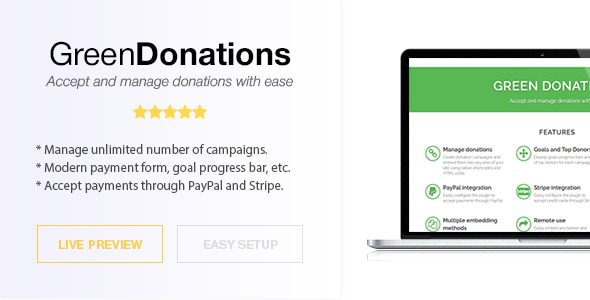 Green Donations for WordPress