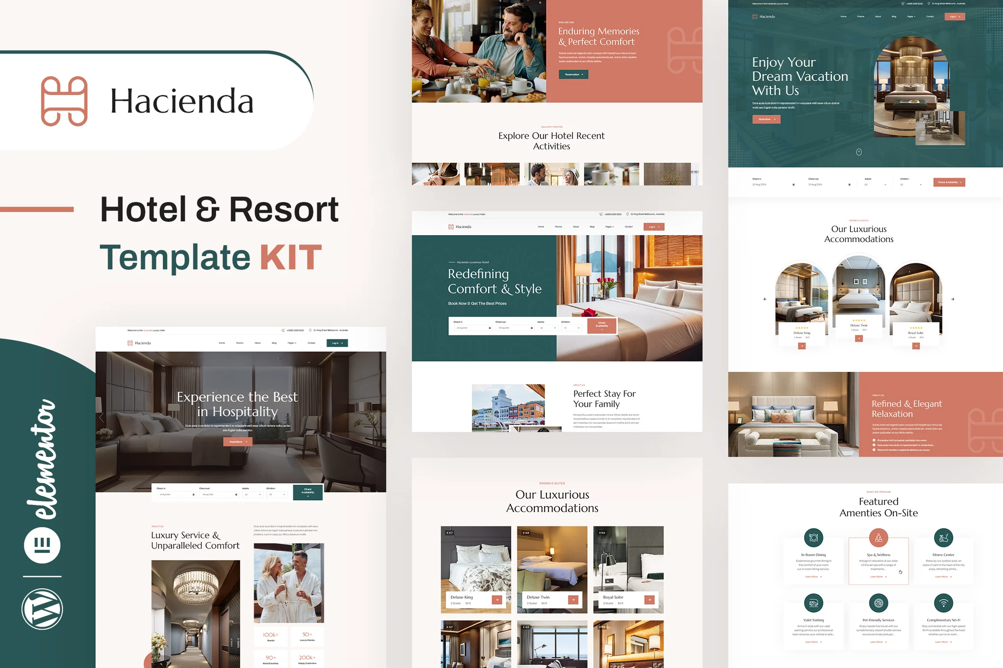 Hacienda – Hotel and Resort Elementor Template Kit