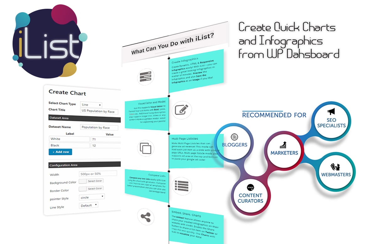 Infographic Maker – iList with Quick Charts