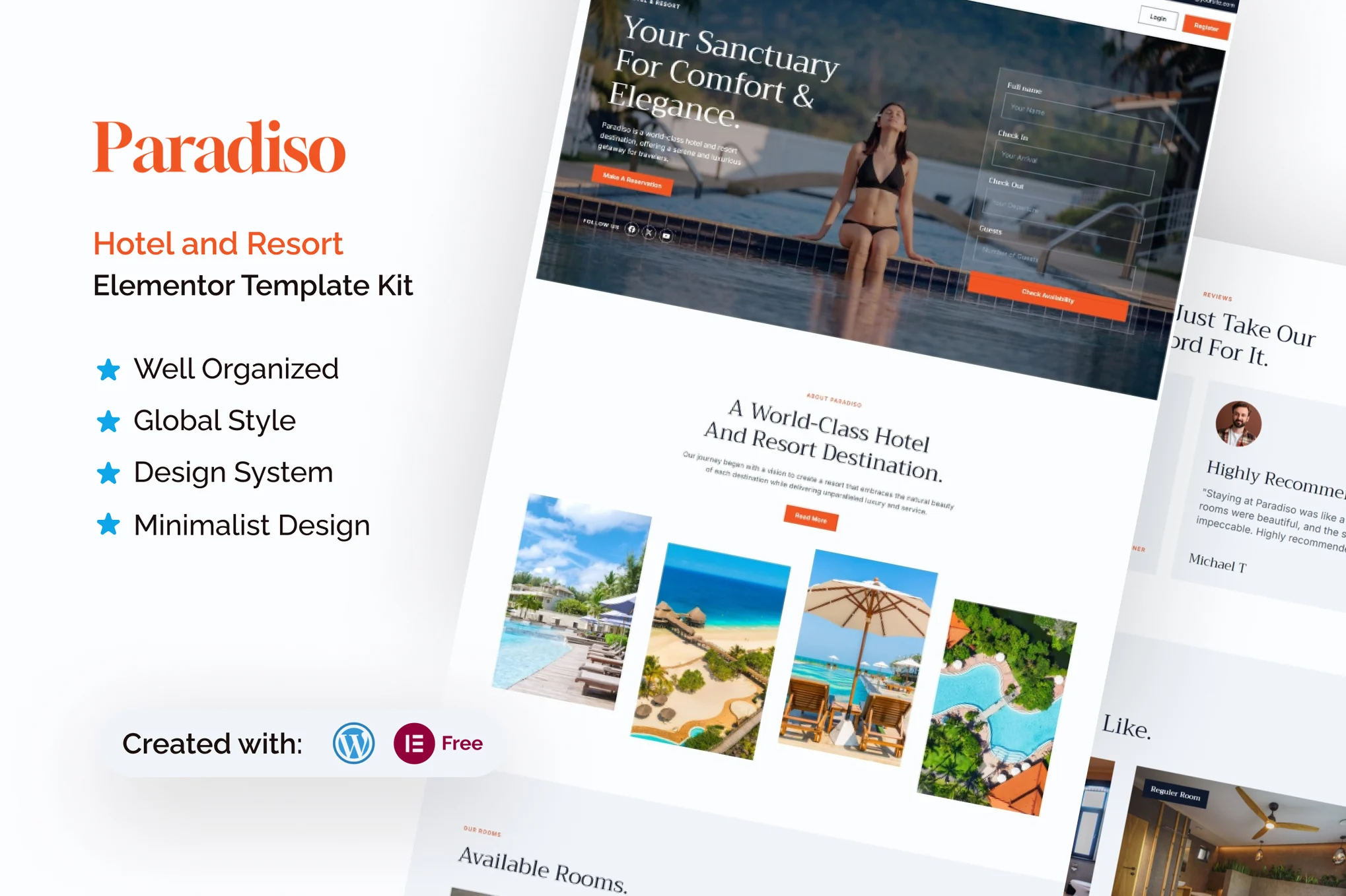 Hotel WordPress Theme For Hotel Booking | Hotel Master