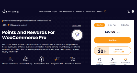 Points and Rewards for WooCommerce Pro