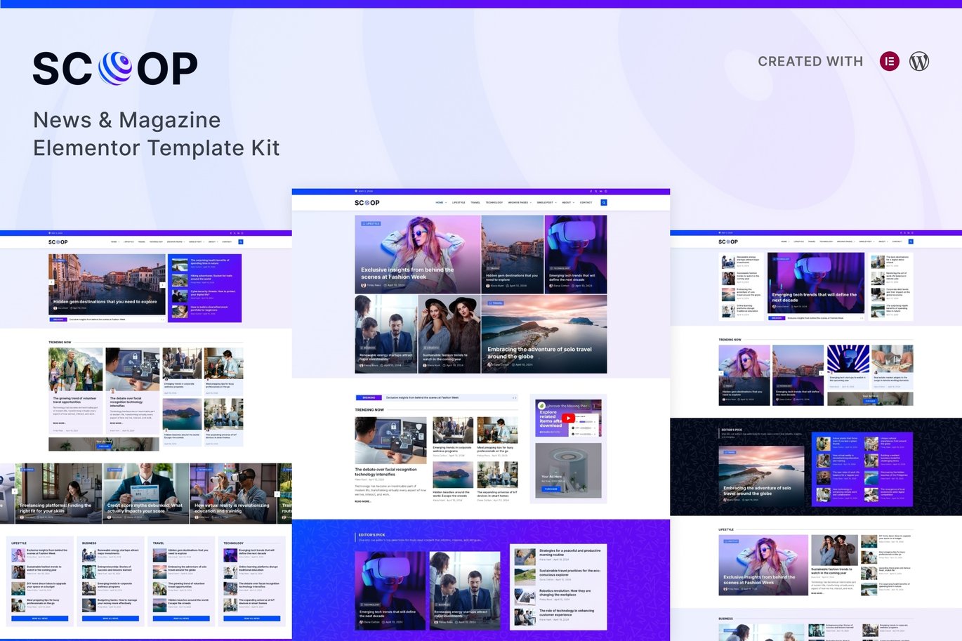 Scoop – News and Magazine Elementor Pro Template Kit