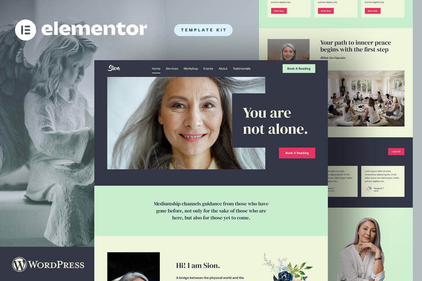 Sion – Psychic Medium Elementor Template Kit