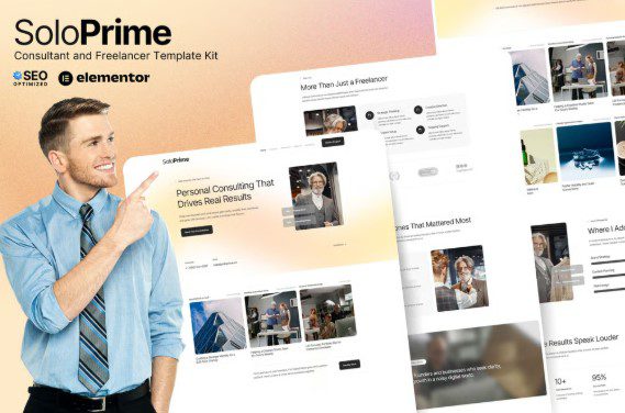 SoloPrime – Consultant and Freelancer Elementor Template Kit