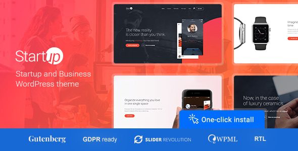 Startup Company – WordPress Theme for Business and Technology