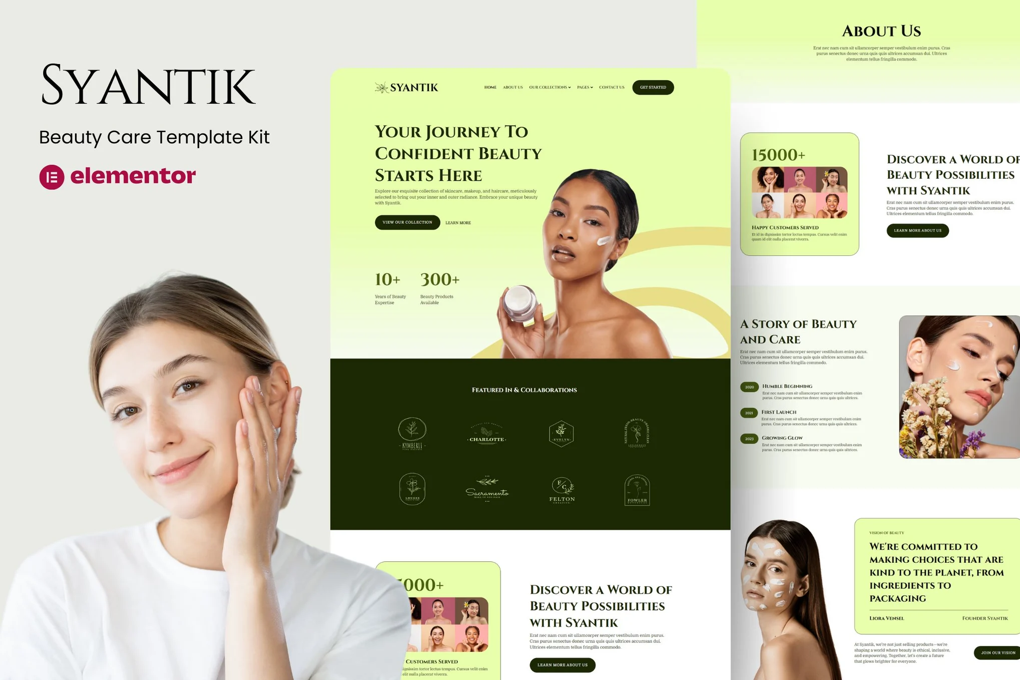 Syantik – Beauty Product Elementor Template Kit