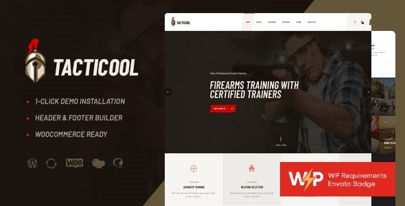 Tacticool | Shooting Range and Gun Store WordPress Theme