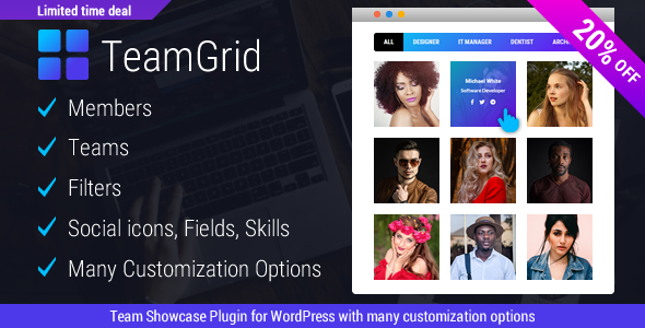 Team Grid – Team Member Showcase WordPress Plugin