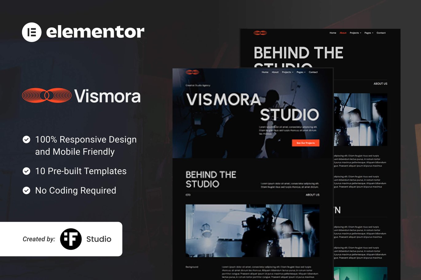 Vismora – Elementor Template Kit for Creative Studios
