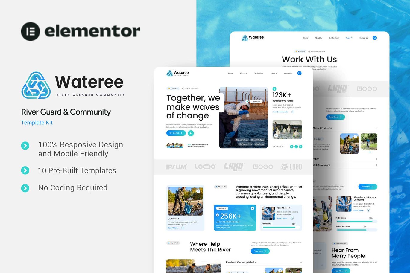 Wateree – River Guard and Community Elementor Template Kit
