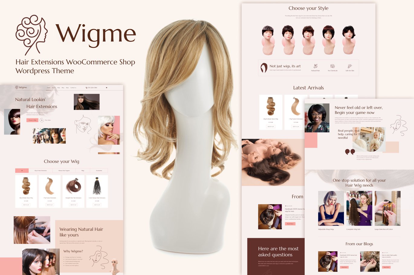 Wigme – Hair Extensions WooCommerce Shop