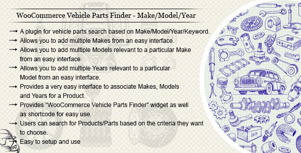 WooCommerce Vehicle Parts Finder