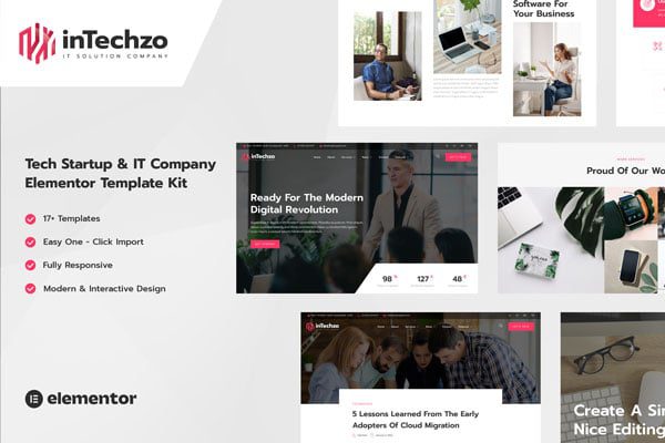inTechzo – Startup and IT Company Elementor Template Kit