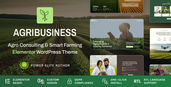 Agribusiness – Agriculture Business Consulting WordPress Theme