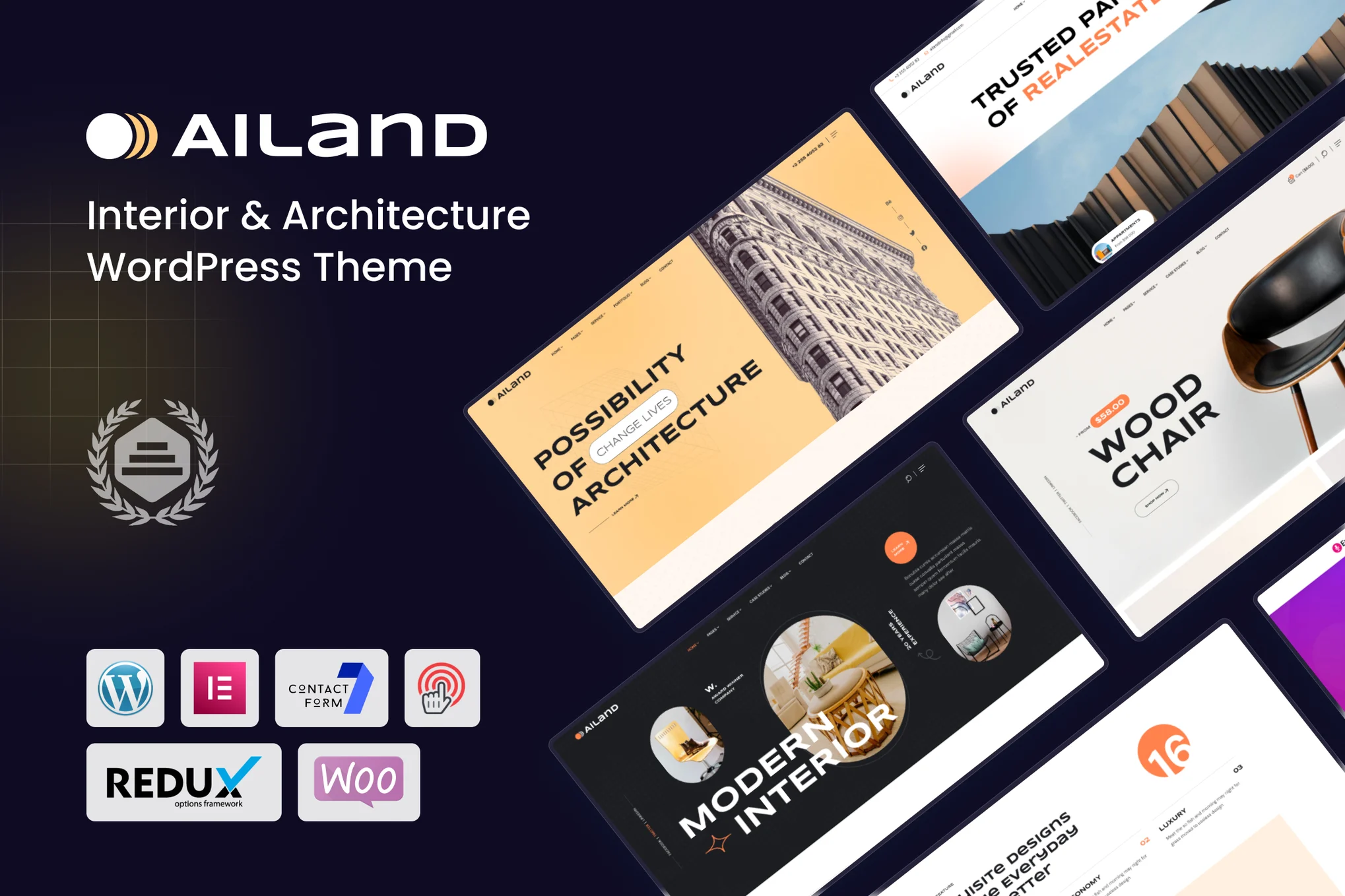 Ailand – Interior and Architecture WordPress Theme