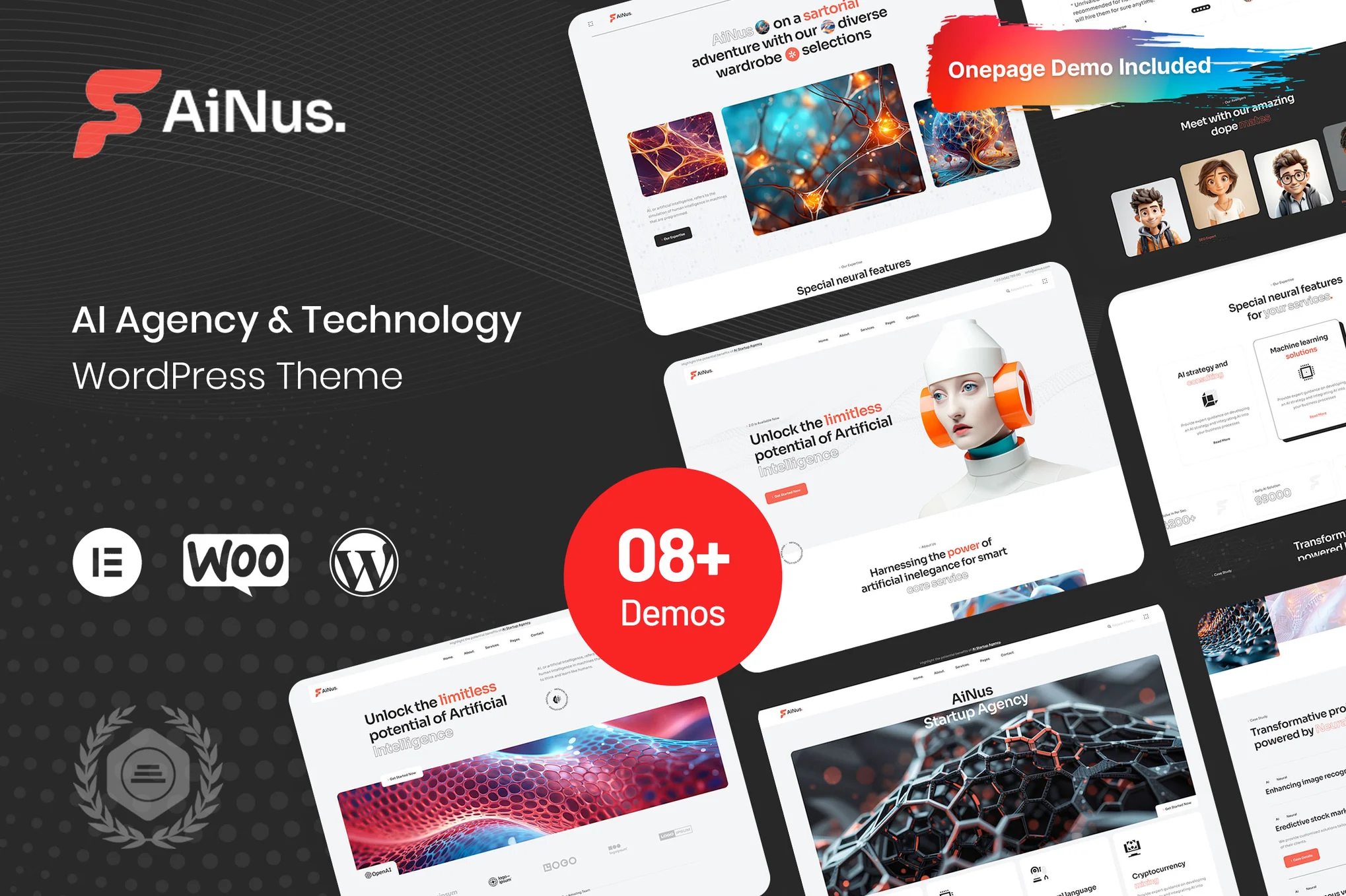 Ainus – AI Agency and Technology WordPress Theme