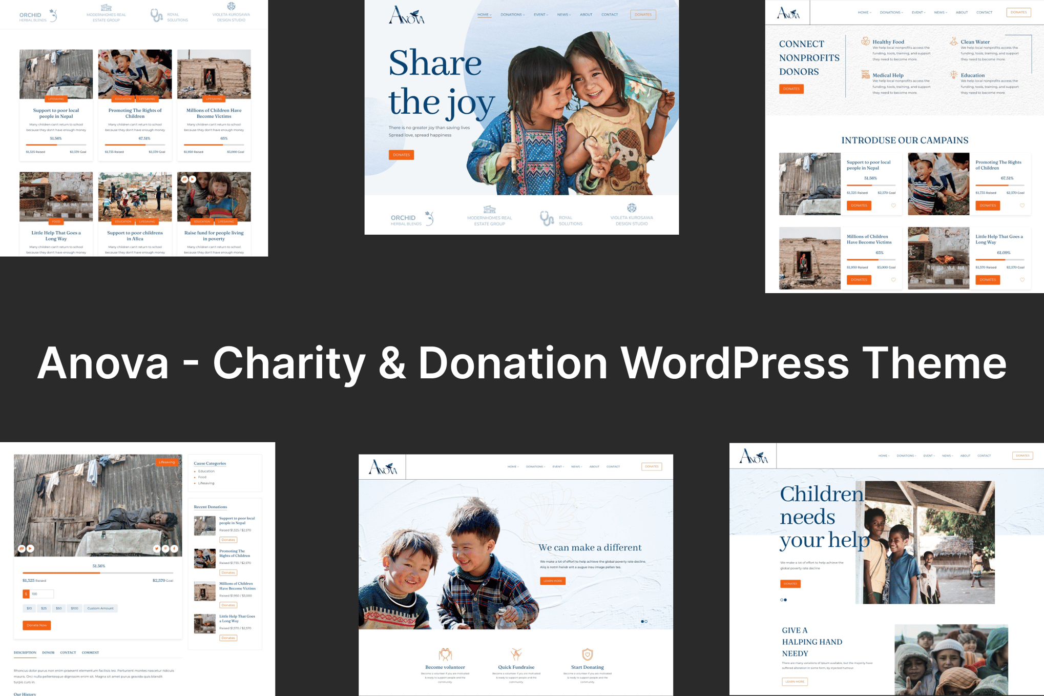 Anova – Charity and Donation WordPress Theme