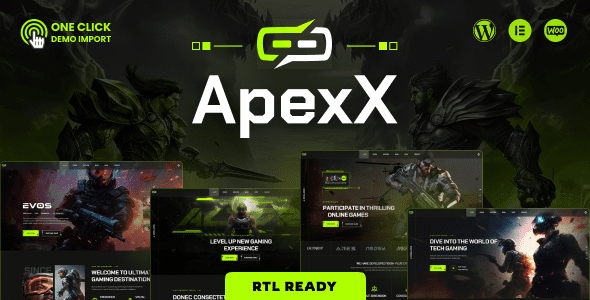 ApexX – Esports and Gaming WordPress Theme