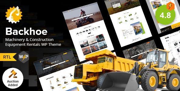 Backhoe – Heavy Equipment Rentals WordPress Theme