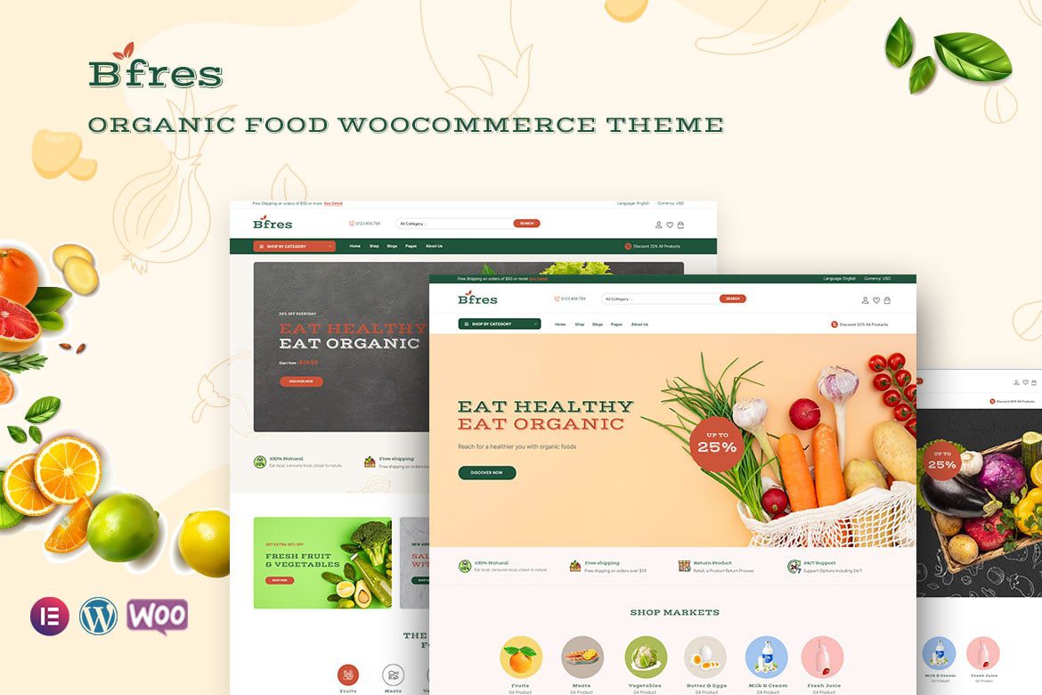 Bfres – Organic Food WooCommerce Theme