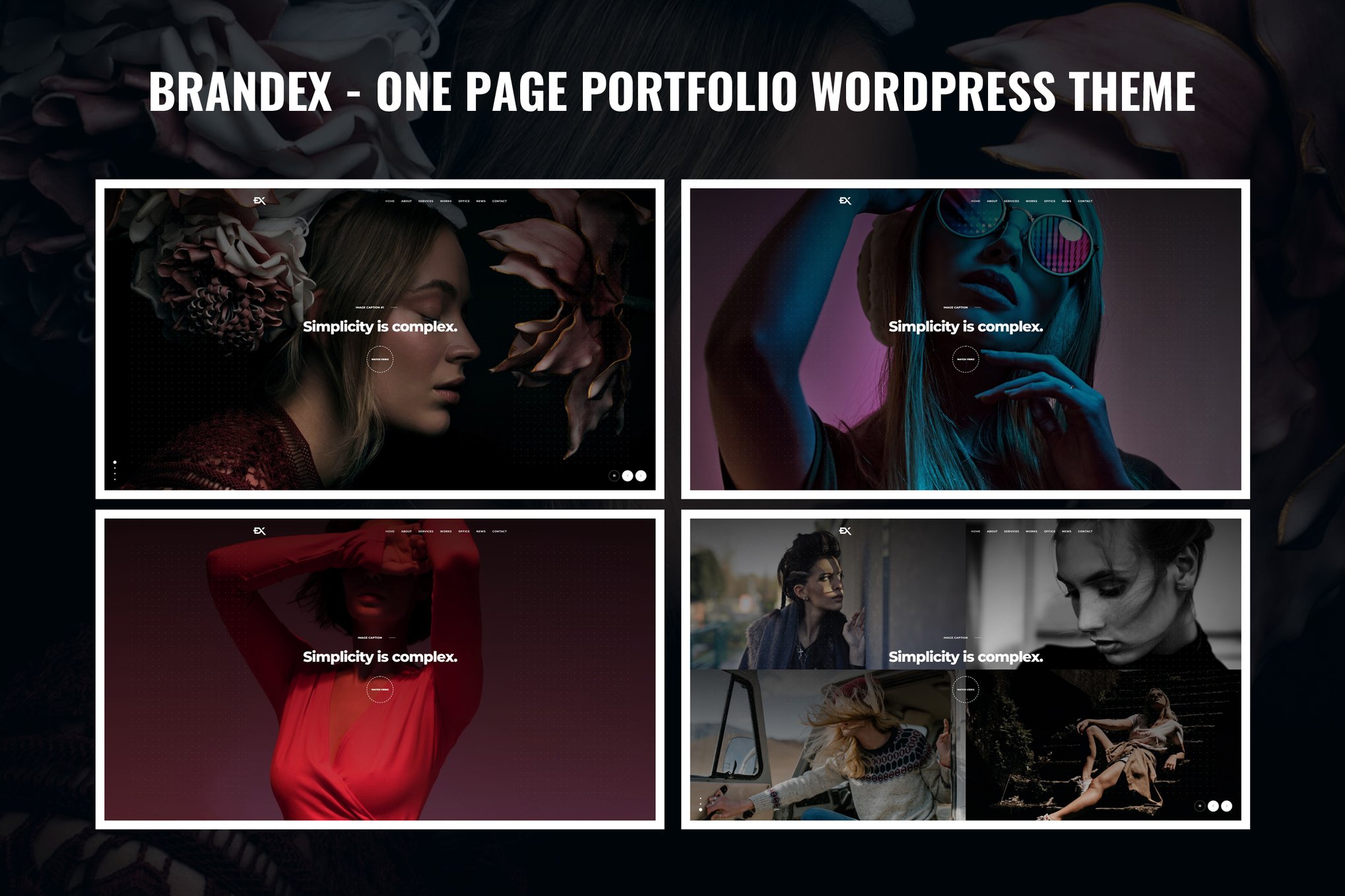 Brandex – One Page Portfolio WordPress Theme