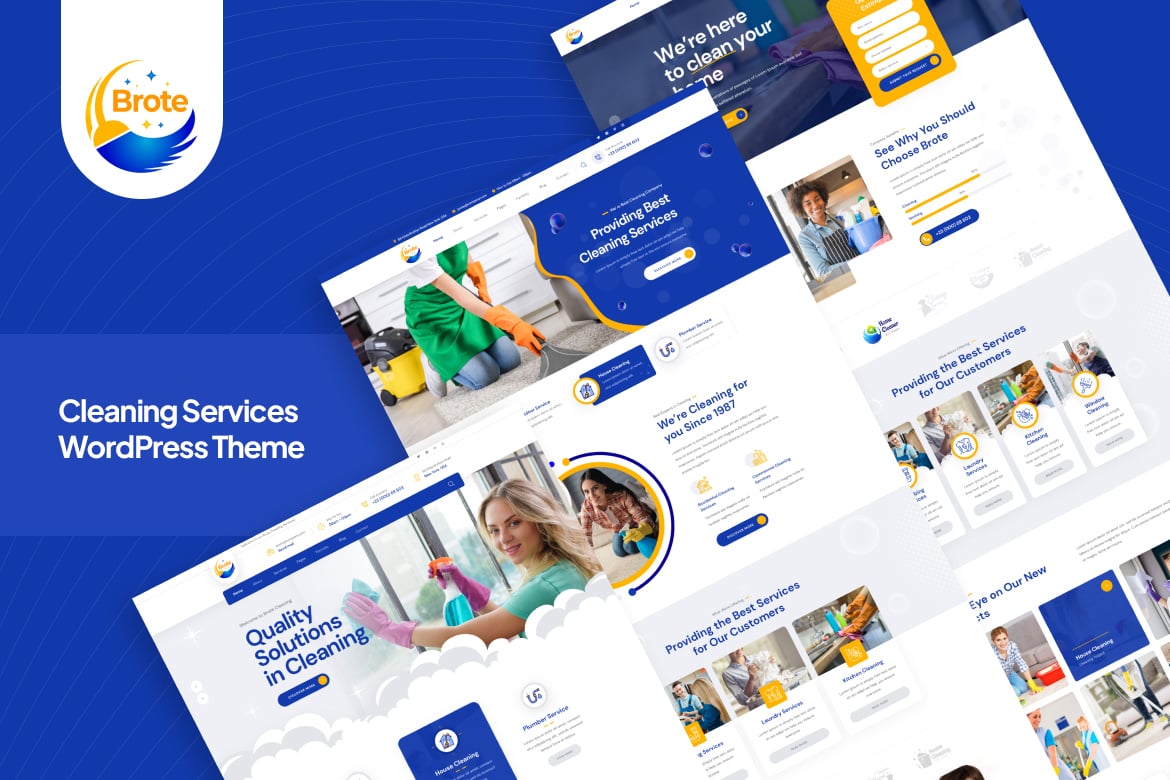 Brote – Cleaning Services WordPress Theme