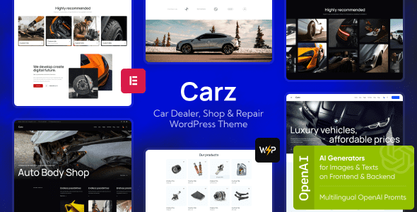 Carz – Car Dealer, Shop and Repair WordPress Theme