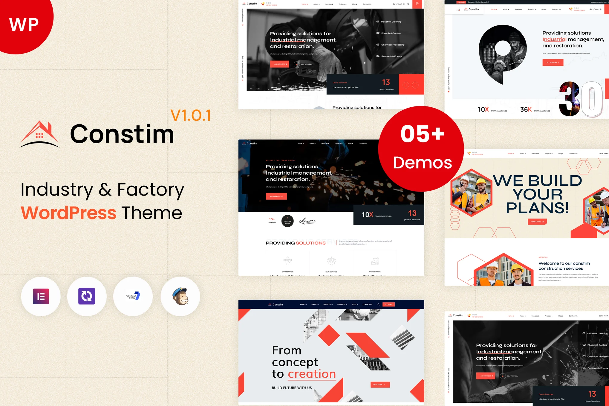 Constim – Industry and Factory WordPress Theme