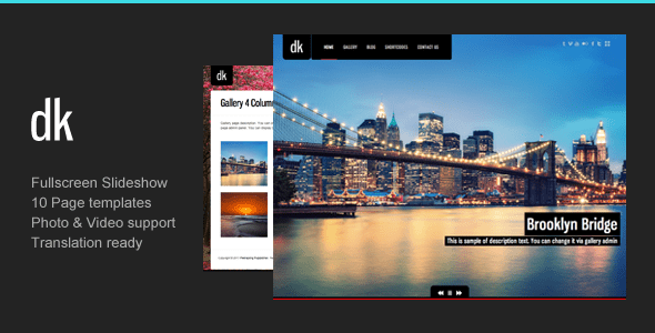 DK | Photography WordPress Theme