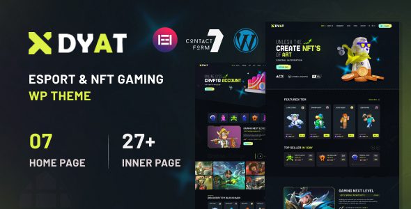 DYAT – eSports and Gaming NFT WordPress Theme